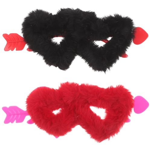 IMIKEYA 2 Stück Fuzzy-Herz-Sonnenbrillen: Junggesellinnen-/Brautjungfernbrillen für Frauen – Liebesförmige Brillen – Party-Accessoires für Heiratsantrag – Halloween-Cosplay- -Brillen IMIKEYA 2 Stück Fuzzy-Herz-Sonnenbrillen: Junggesellinnen-/Brautjungfernbrillen für Frauen – Liebesförmige Brillen – Party-Accessoires für Heiratsantrag – Halloween-Cosplay- -Brillen von IMIKEYA