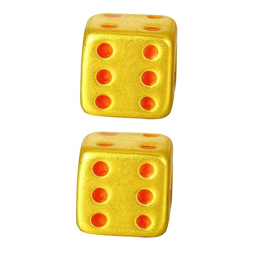 IMIKEYA 2 Stück Goldenes Würfelarmband Würfel-Verzierung Simulation Goldwürfel Würfel Dekoration Nachahmung von Goldwürfeln Spieleprop dekorative Würfel-Requisite Messing IMIKEYA 2 Stück Goldenes Würfelarmband Würfel-Verzierung Simulation Goldwürfel Würfel Dekoration Nachahmung von Goldwürfeln Spieleprop dekorative Würfel-Requisite Messing von IMIKEYA