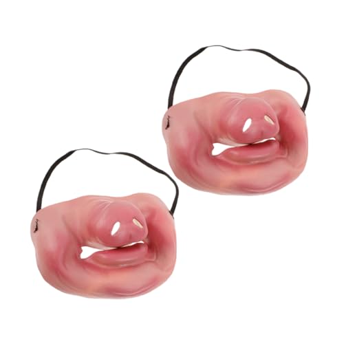 IMIKEYA 2 Stück Halbgesichts Schweinenase mit Verstellbarem Gummiband für Halloween Kostüm Party Requisiten Piggy Cosplay Zubehör für Karneval und Spiele IMIKEYA 2 Stück Halbgesichts Schweinenase mit Verstellbarem Gummiband für Halloween Kostüm Party Requisiten Piggy Cosplay Zubehör für Karneval und Spiele von IMIKEYA