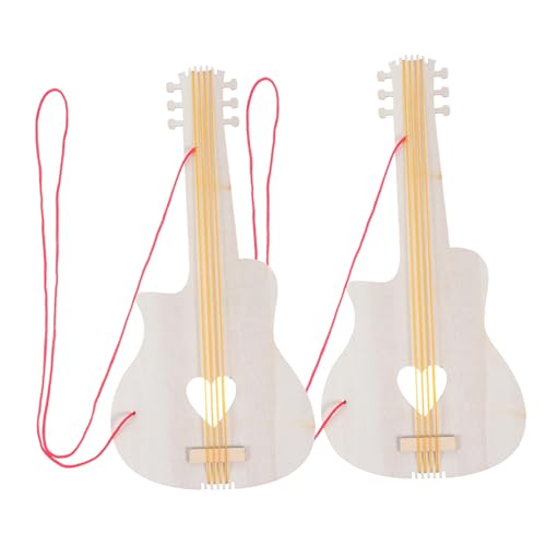 IMIKEYA 2 Stück Holzspielzeug Gitarre DIY Unlackierte Gitarre Bastelset für Gestalten Unvollendete Holz für Kreative Kinderaktivitäten IMIKEYA 2 Stück Holzspielzeug Gitarre DIY Unlackierte Gitarre Bastelset für Gestalten Unvollendete Holz für Kreative Kinderaktivitäten von IMIKEYA
