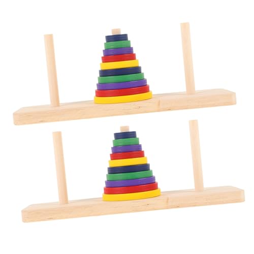 IMIKEYA 2 Stück Intelligentes Holzspielzeug Tower Puzzle für Erwachsene Hanoi Turm für DIY Partys und Freizeitaktivitäten Fördert Kreativität und Problemlösungsfähigkeiten IMIKEYA 2 Stück Intelligentes Holzspielzeug Tower Puzzle für Erwachsene Hanoi Turm für DIY Partys und Freizeitaktivitäten Fördert Kreativität und Problemlösungsfähigkeiten von IMIKEYA