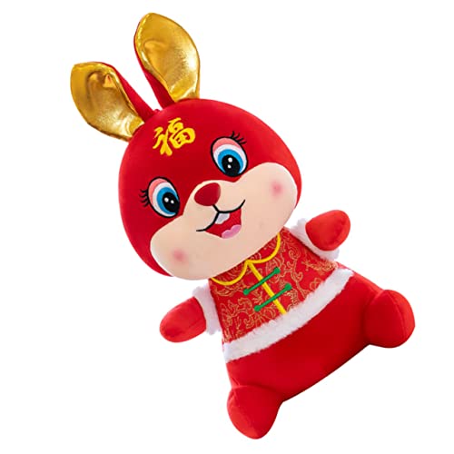IMIKEYA 2 Stück Knopf Anzug Kaninchen Jahr Der Hasenpuppen Entzückendes Häschendekor Sternzeichen Hase Puppe Chinesische Neujahrskaninchenpuppe Neujahrsvorräte Rot Plüsch IMIKEYA 2 Stück Knopf Anzug Kaninchen Jahr Der Hasenpuppen Entzückendes Häschendekor Sternzeichen Hase Puppe Chinesische Neujahrskaninchenpuppe Neujahrsvorräte Rot Plüsch von IMIKEYA