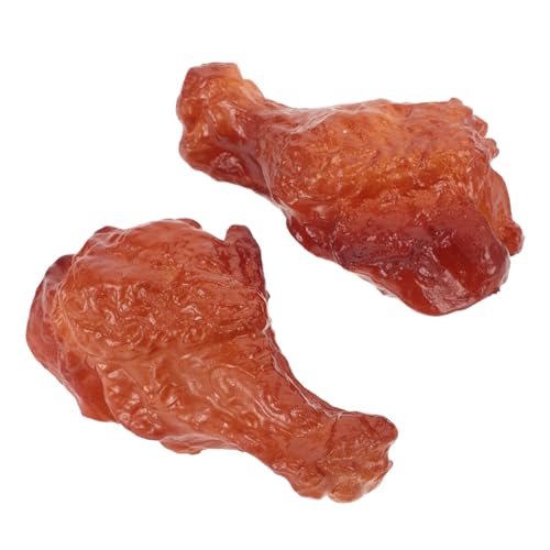 IMIKEYA 2 Stück Künstliche Hühnerbeine Modell Realistisches Frittierte Lebensmittel für Fotografie Requisiten und Küchenpräsentationen für Restaurants und Partys von IMIKEYA