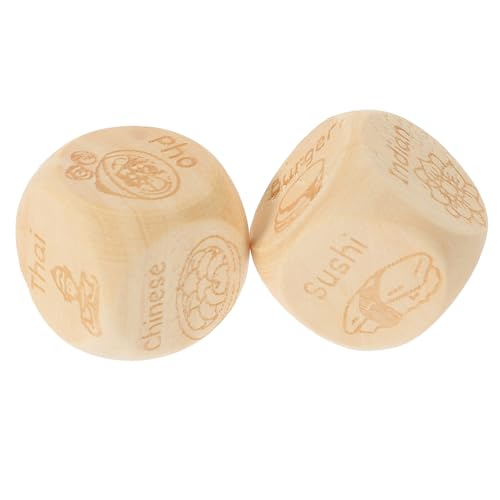 IMIKEYA 2 Stück Lebensmittelwürfel Essen-Spiel Lebensmittelentscheidung Für Essbar Mehrseitige Würfel Partyspielwürfel Partywürfel Hölzern IMIKEYA 2 Stück Lebensmittelwürfel Essen-Spiel Lebensmittelentscheidung Für Essbar Mehrseitige Würfel Partyspielwürfel Partywürfel Hölzern von IMIKEYA