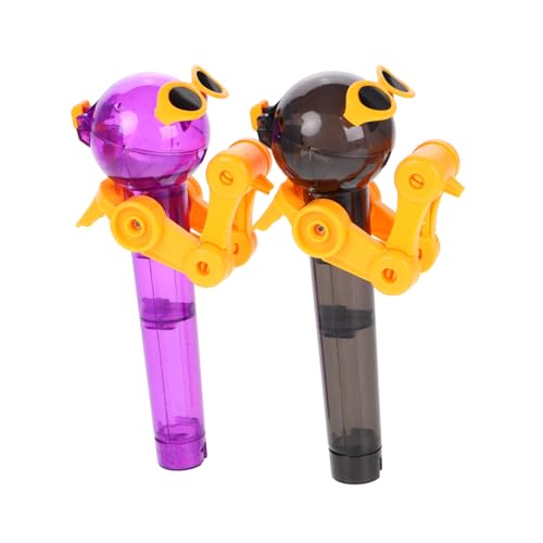 IMIKEYA 2 Stück Lutscherroboter Sauger Lutscher Für Halloween Rustikaler Lutscherhalter Gummibärchenhalter Für Geburtstagsdekoration Partyroboter Dinosaurier Lutscherspielzeug von IMIKEYA