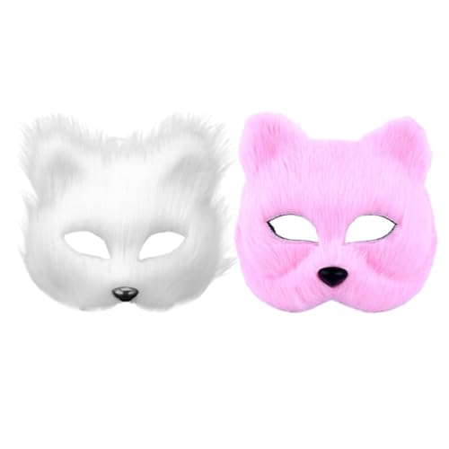IMIKEYA 2 Stück Maske Halloween Maskiert Anime Fuchs Gesicht Realistisch Frauen Maskieren Für Lustiges Halloween Halloweenkostüm Uv Erwachsene Party Hälfte Tierkostüme Flanell IMIKEYA 2 Stück Maske Halloween Maskiert Anime Fuchs Gesicht Realistisch Frauen Maskieren Für Lustiges Halloween Halloweenkostüm Uv Erwachsene Party Hälfte Tierkostüme Flanell von IMIKEYA