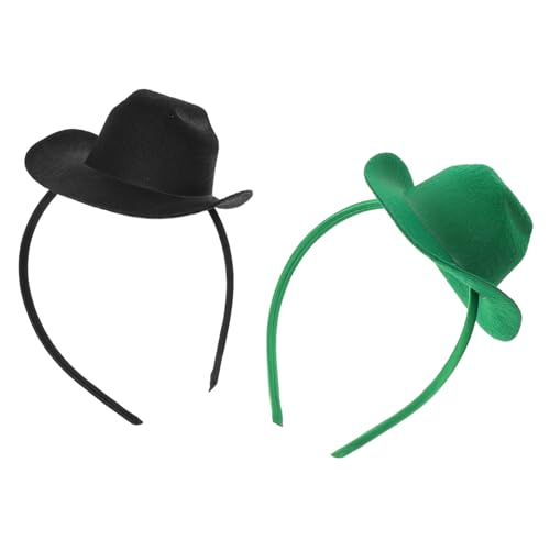 IMIKEYA 2 Stück Mini Cowboy Hut Haarreif Western Party Kopfschmuck für Frauen Mädchen Leicht Wiederverwendbar Modisch für Halloween Geburtstag Karneval IMIKEYA 2 Stück Mini Cowboy Hut Haarreif Western Party Kopfschmuck für Frauen Mädchen Leicht Wiederverwendbar Modisch für Halloween Geburtstag Karneval von IMIKEYA