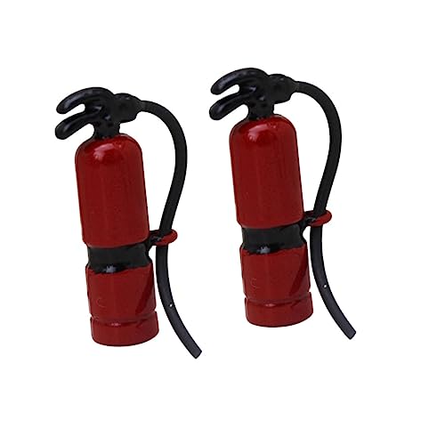 IMIKEYA 2 Stück Mini Feuerlöscher Dekorationen Outdoor Ornamente Werkzeuge Modelle Mini Metall Feuerlöscher Kleines Hauswerkzeug Mini Dekoration Puppenhaus Ornamente Mini Metall von IMIKEYA