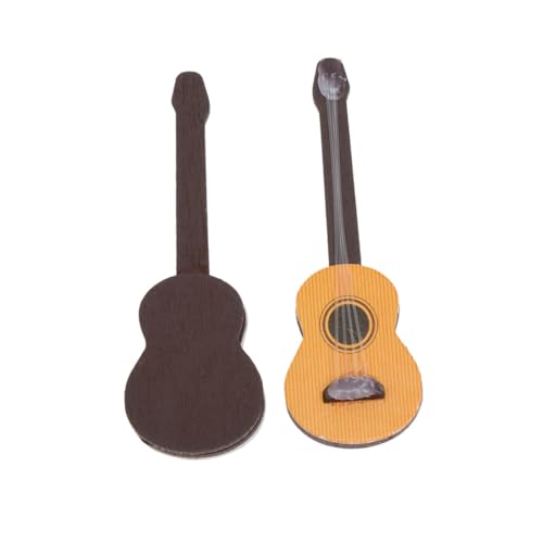 IMIKEYA 2 Stück Mini -Gitarren -Requisiten gefälscht Puppenhaus Instrumente Miniaturen Miniaturgitarrenmodell Miniatur-Gitarrenspielzeug Miniatur Gitarre Miniaturinstrument Hölzern IMIKEYA 2 Stück Mini -Gitarren -Requisiten gefälscht Puppenhaus Instrumente Miniaturen Miniaturgitarrenmodell Miniatur-Gitarrenspielzeug Miniatur Gitarre Miniaturinstrument Hölzern von IMIKEYA