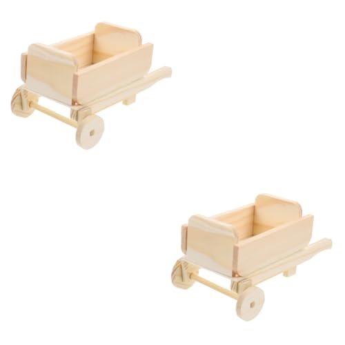 IMIKEYA 2 Stück Mini-Trolley-Modell Puppe Handwerk Dekoration klein Mini-Spielzeugwagen Miniaturwagenmodelle Mini Dollhouse Cart Mini-Farmwagen-Modelle winziger unvollendeter Wagen Holz IMIKEYA 2 Stück Mini-Trolley-Modell Puppe Handwerk Dekoration klein Mini-Spielzeugwagen Miniaturwagenmodelle Mini Dollhouse Cart Mini-Farmwagen-Modelle winziger unvollendeter Wagen Holz von IMIKEYA