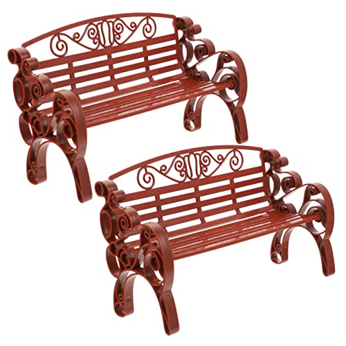 IMIKEYA 2 Stück Minibank Außenbank Mini-Gartenbank Park Hausbänke märchenhafte gartenbank playmobilhaus Garden Furniture Decor Bankmodell Kinderspielzeug kleine gartenbank Abs Brown IMIKEYA 2 Stück Minibank Außenbank Mini-Gartenbank Park Hausbänke märchenhafte gartenbank playmobilhaus Garden Furniture Decor Bankmodell Kinderspielzeug kleine gartenbank Abs Brown von IMIKEYA