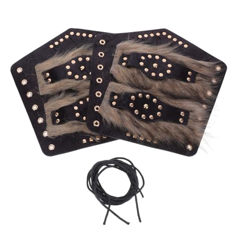IMIKEYA 2 Stück Mittelalterliche Armschützer aus Strapazierfähigem Kunstleder mit Verstellbaren Riemen Robuste Armschienen für Ritterkostüm Cosplay Themenpartys Unisex Hellbraun IMIKEYA 2 Stück Mittelalterliche Armschützer aus Strapazierfähigem Kunstleder mit Verstellbaren Riemen Robuste Armschienen für Ritterkostüm Cosplay Themenpartys Unisex Hellbraun von IMIKEYA