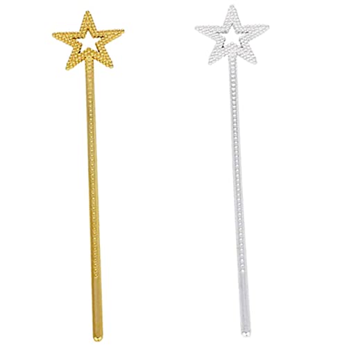 IMIKEYA 2 Stück Pentagramm-Fee-Zauberstab Party zubehör partyzubehör игрушки для девочек Kindergeburtstag Dekoration Mädchen-Fee-Zauberstab-Stütze Mädchen Fee Stock Harz von IMIKEYA
