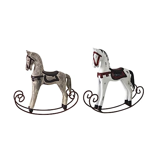 IMIKEYA 2 Stück Pferdedekor Schaukelpferd Ornament Dekoration Vintage Pferdefigur Tier Schaukelpferd Retro Schaukelpferd Schaukelpferd Figur Heimdekoration Bambus Weiß IMIKEYA 2 Stück Pferdedekor Schaukelpferd Ornament Dekoration Vintage Pferdefigur Tier Schaukelpferd Retro Schaukelpferd Schaukelpferd Figur Heimdekoration Bambus Weiß von IMIKEYA