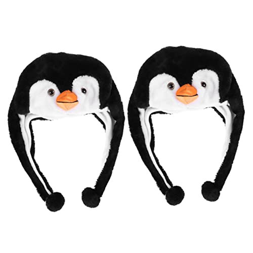 IMIKEYA 2 Stück Pinguin -ohrkappe Pinguin Plüsch Partyhüte Für Geburtstagskinder Festival Kopfbedeckung Erwachsene Pinguin-kopfbedeckung Pinguin-requisite Tierhüte Lustig Pp Baumwolle IMIKEYA 2 Stück Pinguin -ohrkappe Pinguin Plüsch Partyhüte Für Geburtstagskinder Festival Kopfbedeckung Erwachsene Pinguin-kopfbedeckung Pinguin-requisite Tierhüte Lustig Pp Baumwolle von IMIKEYA