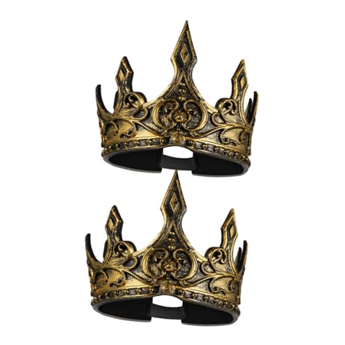 IMIKEYA 2 Stück Pu schaum Königskrone Verstellbar Mittelalterlich für Jungen Cosplay Kostüm Zubehör Komfortabel Präzise Verarbeitet für Fasching Halloween Mottoparty IMIKEYA 2 Stück Pu schaum Königskrone Verstellbar Mittelalterlich für Jungen Cosplay Kostüm Zubehör Komfortabel Präzise Verarbeitet für Fasching Halloween Mottoparty von IMIKEYA