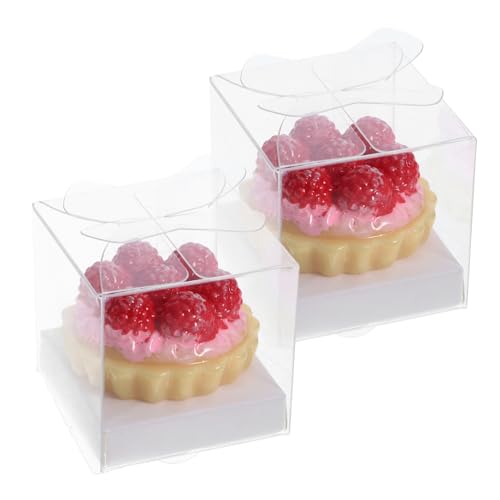IMIKEYA 2 Stück Puppenhaus Kuchen Kuchenverzierungen Mini-kuchendekor Kuchen Requisiten Künstliche Tortenverzierung Gefälschter Nachtisch Künstliche Dessertdekoration Puppenhausdekor Abs von IMIKEYA
