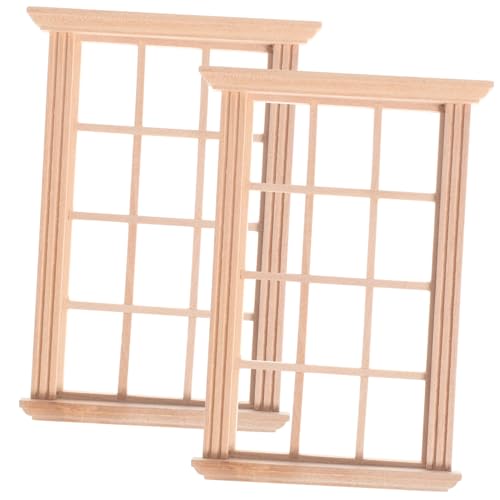 IMIKEYA 2 Stück Puppenhaus Miniaturfenster zum Basteln Miniatur-Fensterrahmen Plüschpuppen Miniaturen Moderne Puppenstubenmöbel Möbelzubehör Miniatur-Modellmöbel Birke Beige IMIKEYA 2 Stück Puppenhaus Miniaturfenster zum Basteln Miniatur-Fensterrahmen Plüschpuppen Miniaturen Moderne Puppenstubenmöbel Möbelzubehör Miniatur-Modellmöbel Birke Beige von IMIKEYA