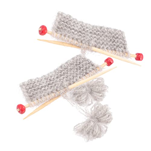 IMIKEYA 2 Stück Puppenhaus Modellpuppenhaus Stich Miniatur Desktop-Dekoration Mini-Modell- puppenhaus dekore Strickpullover Ornament unfertiger Strickpullover Stricken Grey IMIKEYA 2 Stück Puppenhaus Modellpuppenhaus Stich Miniatur Desktop-Dekoration Mini-Modell- puppenhaus dekore Strickpullover Ornament unfertiger Strickpullover Stricken Grey von IMIKEYA