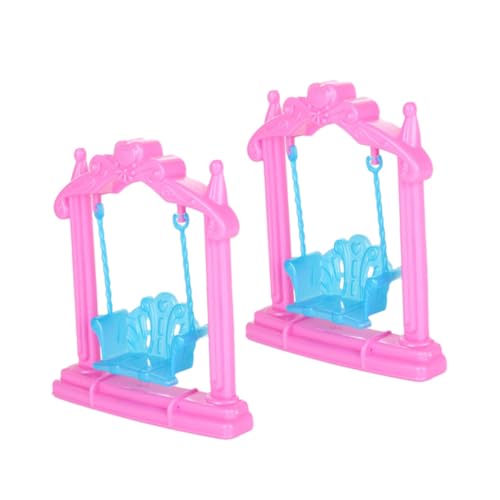 IMIKEYA 2 Stück Puppenhausschaukel für kinderspielzeug Dollhouse Accessories spielsachen für Mini-Hausschaukel-Requisite Puppenhaus-Schaukelstuhlmodell Plastik Rosa IMIKEYA 2 Stück Puppenhausschaukel für kinderspielzeug Dollhouse Accessories spielsachen für Mini-Hausschaukel-Requisite Puppenhaus-Schaukelstuhlmodell Plastik Rosa von IMIKEYA