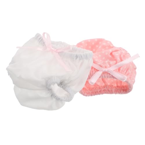 IMIKEYA 2 Stück Puppenshorts Unterwäsche Trainingshose Für Mädchen Babypuppenkleidung Stoffwindeln Für Babys Zubehör Für Babypuppen Polyester IMIKEYA 2 Stück Puppenshorts Unterwäsche Trainingshose Für Mädchen Babypuppenkleidung Stoffwindeln Für Babys Zubehör Für Babypuppen Polyester von IMIKEYA