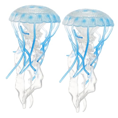 IMIKEYA 2 Stück Quallenmodell Qualle Stofftier Meerestierfiguren Gefälschte Qualle Schwimmende Quallenspielzeug Qualle Modelle Realistische Quallenfigur Simulierte Quallen Plastik Sky-Blue IMIKEYA 2 Stück Quallenmodell Qualle Stofftier Meerestierfiguren Gefälschte Qualle Schwimmende Quallenspielzeug Qualle Modelle Realistische Quallenfigur Simulierte Quallen Plastik Sky-Blue von IMIKEYA