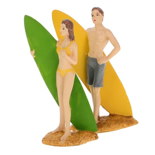 IMIKEYA 2 Stück Sandtisch-charaktermodell Deko Miniatur-strandzubehör Zum Basteln Mini-strandfiguren Strandmodell Winzige Menschenfiguren -Diorama-Set Modellbahn Menschen Figuren Harz von IMIKEYA