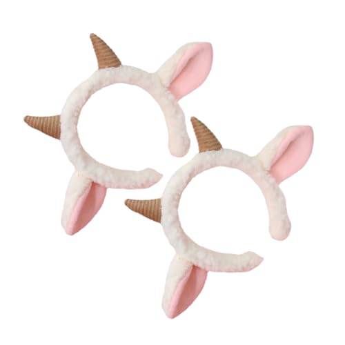 IMIKEYA 2 Stück Schafsohren Haarband Lustiges Tierkopfschmuck für Partys Cosplay und Bühnenauftritte Leicht und für Karneval und Maskeraden IMIKEYA 2 Stück Schafsohren Haarband Lustiges Tierkopfschmuck für Partys Cosplay und Bühnenauftritte Leicht und für Karneval und Maskeraden von IMIKEYA