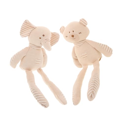 IMIKEYA 2 Stück Schlafpuppen Für Kleinkinder Babyspielzeug Kleinkindspielzeug Für Die Entwicklung Kuscheltiere Für Babys Weiche Babypuppen Für Kleinkinder Bio Kuscheltiere von IMIKEYA
