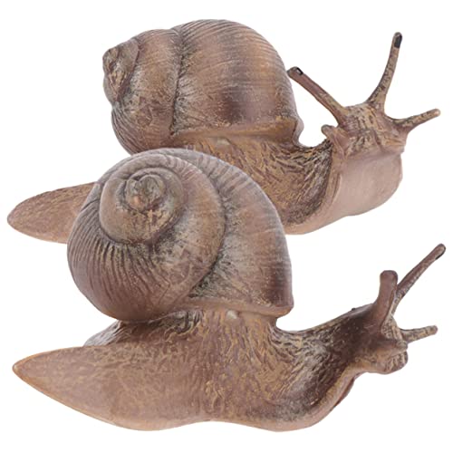 IMIKEYA 2 Stück Schneckenspielzeug Realistische Gefälschte Schneckenfiguren Figur Modellsimulation Kinderspielzeug Tierfigur Kleine Schneckendekoration Spielzeugschnecke IMIKEYA 2 Stück Schneckenspielzeug Realistische Gefälschte Schneckenfiguren Figur Modellsimulation Kinderspielzeug Tierfigur Kleine Schneckendekoration Spielzeugschnecke von IMIKEYA