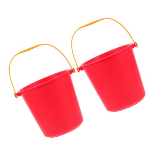IMIKEYA 2 Stück Sie Sandspielzeug für tragbarer Sandeimer Camping-Spiele Wasser sandspielzeug strandspielzeug leichte Eimer Sommer Strand Eimer Plastik rot IMIKEYA 2 Stück Sie Sandspielzeug für tragbarer Sandeimer Camping-Spiele Wasser sandspielzeug strandspielzeug leichte Eimer Sommer Strand Eimer Plastik rot von IMIKEYA