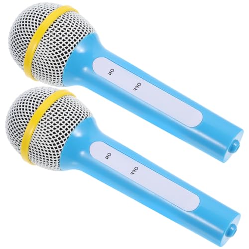 IMIKEYA 2 Stück Simulationsmikrofon Für Mikrofon Vortäuschen Von Kinderspielzeug Karaoke Kindermikrofon Kindermikrofon Kindermikrofon Simulations Requisiten Mikrofon Kunststoff von IMIKEYA