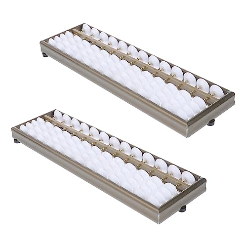 IMIKEYA 2stücke Junge Mädchen Abacus Lernhilfe Für Mathematik Tragbare Arithmetik Rechenhilfe Aus Aluminium Für Schüler Für Frühe Bildung Und Gehirnentwicklung von IMIKEYA