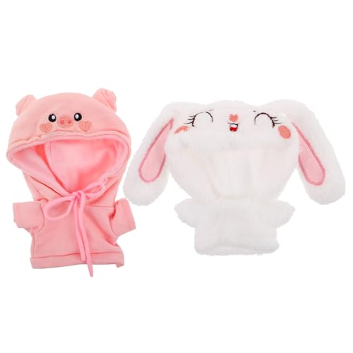 IMIKEYA Modische Hoodies Für 20 cm Puppen Weiche Plüsch-Pullover Anziehzubehör-Set von IMIKEYA