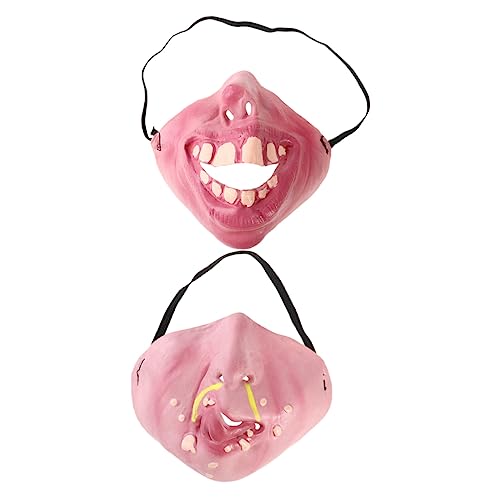 IMIKEYA 2 Stück Teiliges Halbe Gesichtsmasken für Halloween Lustige Kostümzubehör für Karneval und Cosplay für Maskerade und Kostümpartys IMIKEYA 2 Stück Teiliges Halbe Gesichtsmasken für Halloween Lustige Kostümzubehör für Karneval und Cosplay für Maskerade und Kostümpartys von IMIKEYA