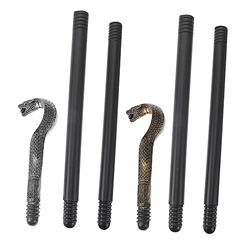 IMIKEYA 2 Stück Teiliges Schlangenkopf Kostüm Gehstock Halloween Party Zubehör Teiliger Scepter Walking Cane für Verkleidung Fasching Bühnenauftritt von IMIKEYA