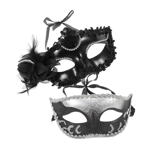 IMIKEYA 2 Stück Teiliges Set Handheld Masken für Frauen Halbgesichtsmasken für Karneval Halloween und Maskerade Stilvolle Venezianische Kostümmasken für Partys und Feiern IMIKEYA 2 Stück Teiliges Set Handheld Masken für Frauen Halbgesichtsmasken für Karneval Halloween und Maskerade Stilvolle Venezianische Kostümmasken für Partys und Feiern von IMIKEYA