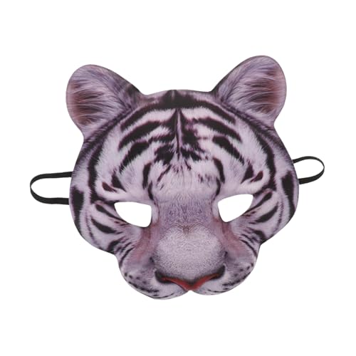 IMIKEYA 2 Stück Tiger Halbgesicht Tiermaske für Halloween Karneval Maskerade Party Atmungsaktiv mit Belüftung Vielseitig Kombinierbar Realistische Weiße Tiger Dekoration IMIKEYA 2 Stück Tiger Halbgesicht Tiermaske für Halloween Karneval Maskerade Party Atmungsaktiv mit Belüftung Vielseitig Kombinierbar Realistische Weiße Tiger Dekoration von IMIKEYA
