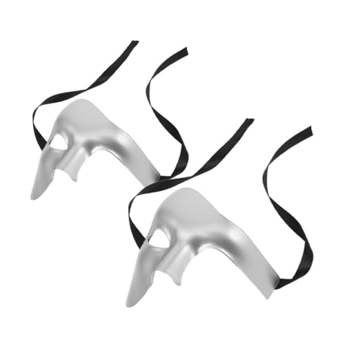 IMIKEYA 2 Stück Vintage Halbgesichtsmaske für Halloween und Maskerade Maske Robustem Material für Karneval Cosplay und Partys Herrenmaske für Erwachsene IMIKEYA 2 Stück Vintage Halbgesichtsmaske für Halloween und Maskerade Maske Robustem Material für Karneval Cosplay und Partys Herrenmaske für Erwachsene von IMIKEYA