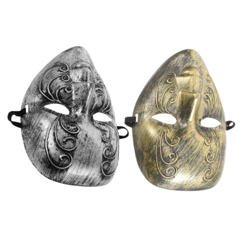 IMIKEYA 2 Stück Vintage Vollgesichtsmaske für Maskerade Events Kostümmaske Weichem Atmungsaktivem für Karneval Halloween und Theateraufführungen von IMIKEYA