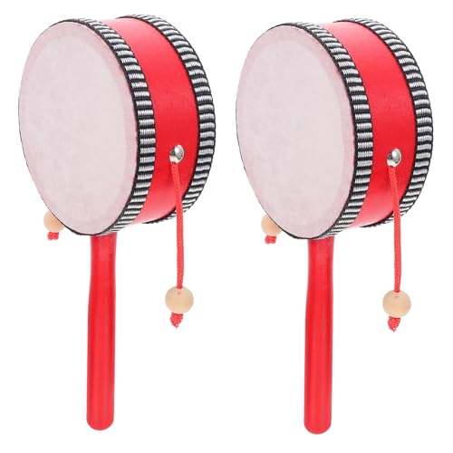 IMIKEYA 2 Stück Wellenrassel Trommel Vintage Rasselspielzeug aus Lernspielzeug für Kleinkinder Fördert Hand Augen Koordination und Hörfähigkeiten für zur Frühen Entwicklung IMIKEYA 2 Stück Wellenrassel Trommel Vintage Rasselspielzeug aus Lernspielzeug für Kleinkinder Fördert Hand Augen Koordination und Hörfähigkeiten für zur Frühen Entwicklung von IMIKEYA