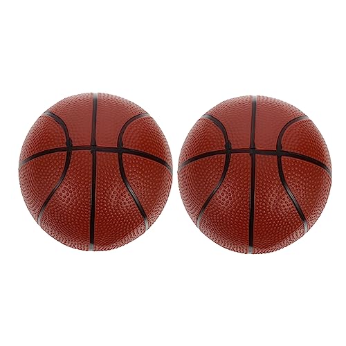 IMIKEYA 2 Stück aufblasbarer Ball für kinderspielzeug spielsachen für draußen spielsachen Stringy Balls PVC-Basketballspielzeug wasserdichte Basketbälle Brown von IMIKEYA
