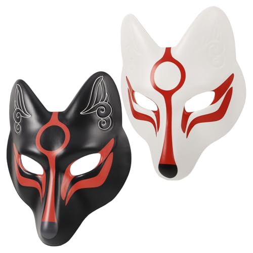 IMIKEYA 2 Stück -fuchs- Fuchs-cosplay-kostüm Kostüm Maskenmaske Für Paare Partylichter Krähenmaske Dekorative Partymaske Für Party Für Party Kleider Feste Weiß IMIKEYA 2 Stück -fuchs- Fuchs-cosplay-kostüm Kostüm Maskenmaske Für Paare Partylichter Krähenmaske Dekorative Partymaske Für Party Für Party Kleider Feste Weiß von IMIKEYA