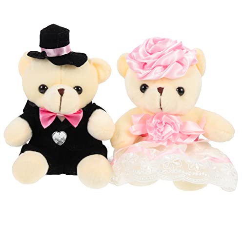 IMIKEYA 2 Stücke Hochzeitsbärenpuppe Riesige Plüschtiere Plüschspielzeug Hase Tragen Ausgestopftes Bärenspielzeug Kleines Plüschtier Bärenkleidung Bär Plüsch Cartoon-bär Rosa Pp Baumwolle IMIKEYA 2 Stücke Hochzeitsbärenpuppe Riesige Plüschtiere Plüschspielzeug Hase Tragen Ausgestopftes Bärenspielzeug Kleines Plüschtier Bärenkleidung Bär Plüsch Cartoon-bär Rosa Pp Baumwolle von IMIKEYA