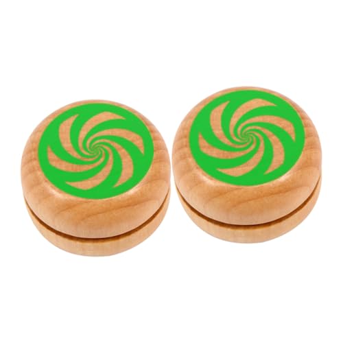 IMIKEYA 2 Stücke Jo-jo - - Yoyo-Ball- Yoyo-Ball Hölzernes Jo-jo Jo-jo- Aus Holz Jo-jo- Pädagogisches Kinderspielzeug Hölzern Green von IMIKEYA