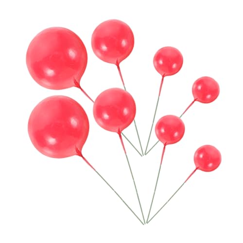 IMIKEYA 20 Stück Add- zum Dekorieren von Kuchen Mini -Luftballons Kuchentopper Dekorationen hochzeitsdeko geburtstagskerzen für torte Party Cupcake Topper Kuchendekorationsbedarf Schaum von IMIKEYA