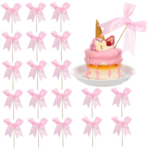 IMIKEYA 20 Stück Butterfly Cake Card -einsatz Tortenaufsätze Für Geburtstage Dekorative Cupcake-picks Pink Bogen Geburtstag Cupcake Topper Bogen Kuchen Bogenaufsatz Rosa Polyester IMIKEYA 20 Stück Butterfly Cake Card -einsatz Tortenaufsätze Für Geburtstage Dekorative Cupcake-picks Pink Bogen Geburtstag Cupcake Topper Bogen Kuchen Bogenaufsatz Rosa Polyester von IMIKEYA