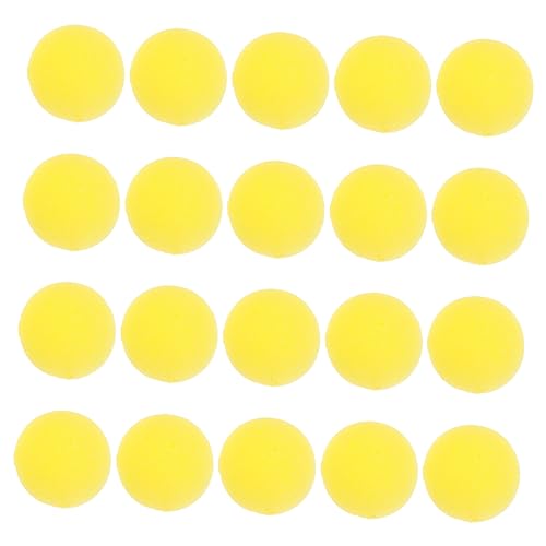 IMIKEYA 20 Stück Clownsnase halloween mitgebsel halllowen Cosplay Zubehör Karnevalsclownnase Schüttgut perücken Clown-Cosplay-Requisiten- Cosplay-Party-Nasenstütze Schwamm Yellow von IMIKEYA