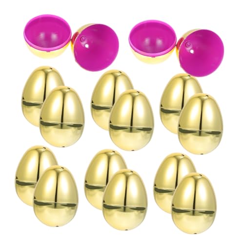 IMIKEYA 20 Stück Dekoratives Osterei- mit Party schmücken Eier groß fillable easter eggs plastik ei goldene ei easter presents Osterei-Verzierungen goldenes Osterei zum Befüllen IMIKEYA 20 Stück Dekoratives Osterei- mit Party schmücken Eier groß fillable easter eggs plastik ei goldene ei easter presents Osterei-Verzierungen goldenes Osterei zum Befüllen von IMIKEYA