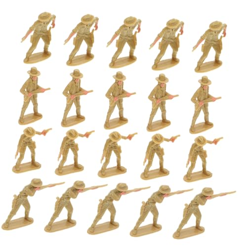 IMIKEYA 20 Stück Denim Charakter Dekoration Westernfigur Spielfigur Westernmodell Cowboy Cowboy Partygeschenke Cowboy Miniatur Minifiguren Modelle Heimdekorationen von IMIKEYA